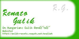 renato gulik business card